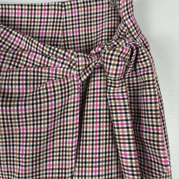 LOFT Plaid School Girl Skirt Woman’s Sz 6 Small Pink Preppy Academia Clueless - Picture 3 of 8
